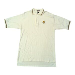 Vintage West Point Academy Shirt White Polo USMA Army Military 80s 90s USA Sz M